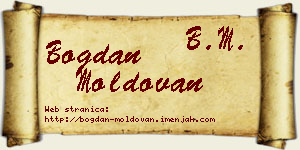 Bogdan Moldovan vizit kartica